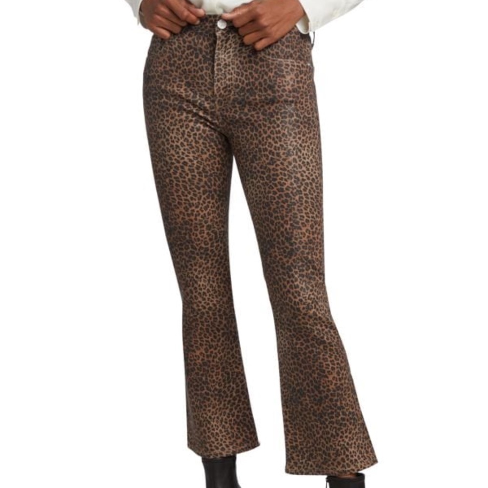 Frame Le Crop Mini Boot Leopard Jeans